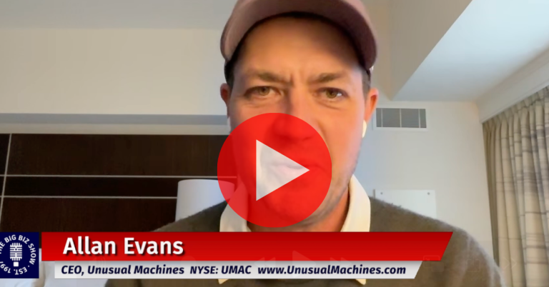 Allan Evans CEO Unusual Machines speaks on The Big Biz Show